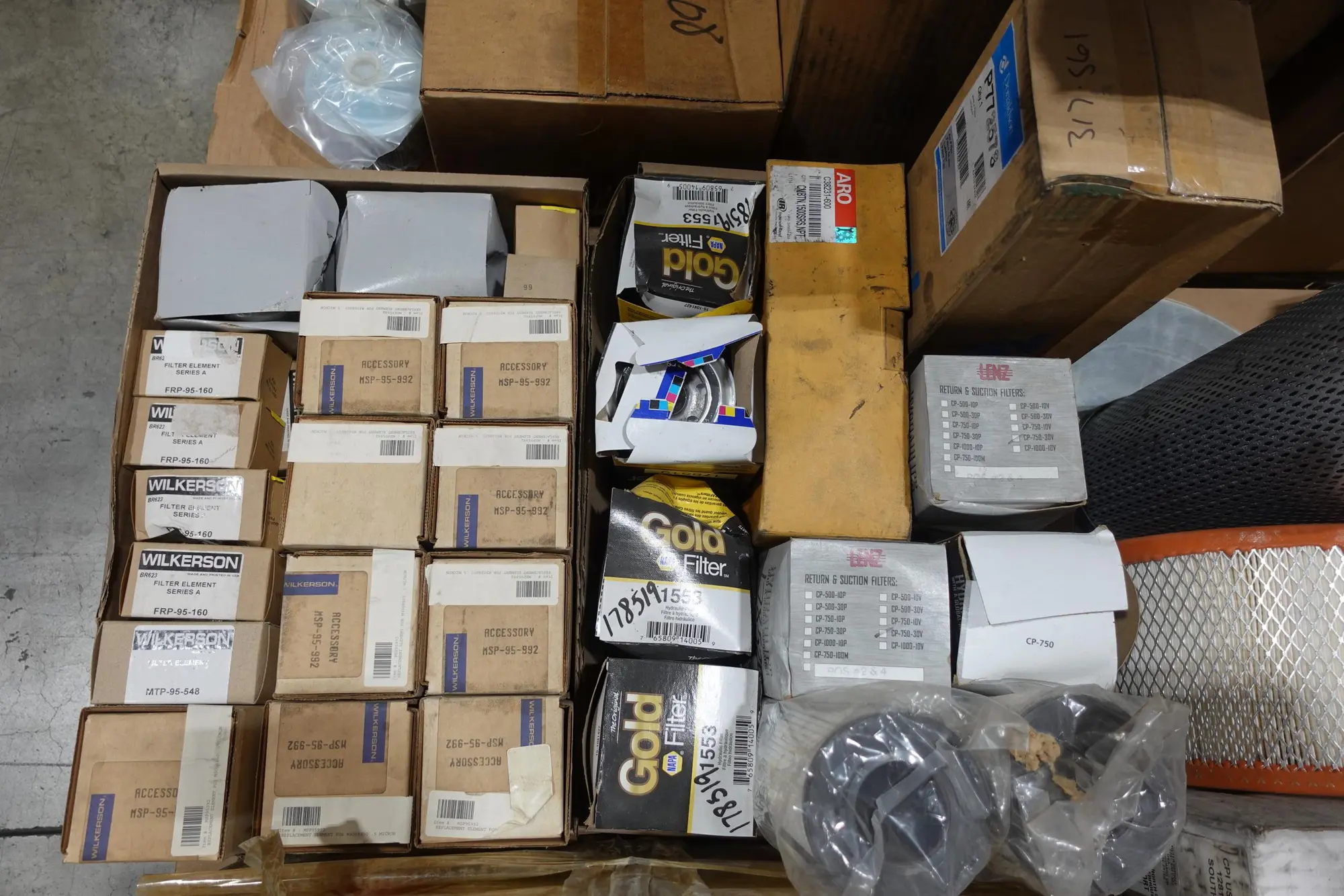 2 PALLETS OF ASSORTED FILTERS