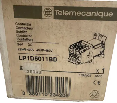 NEW TELEMECANIQUE LP1-D5011 CONTACTOR LP1D5011BD