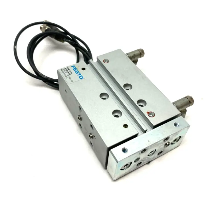 Used FESTO GUIDED DRIVE CYLINDER 30MM STROKE 16MM BORE 609347 Pneumatic Cylinders | Maverick Industrial Sales #1103204