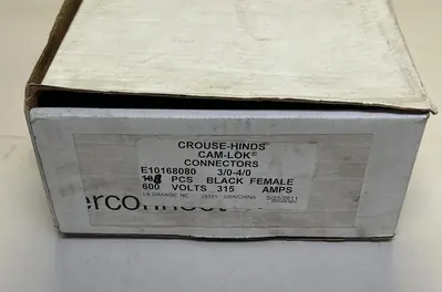 New | in-Stock CROUSE-HINDS E10168080 Miscellaneous Equipment (Electrical & Power) | Surplus Asset Holdings #1197865