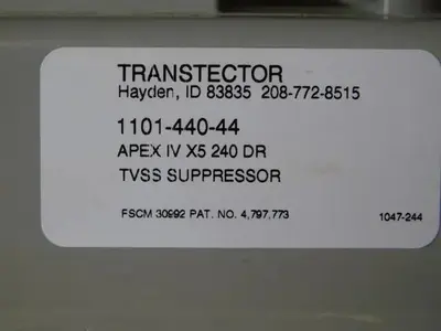 TRANSTECTOR APEX IV 240DR Electrical Equipment, Miscellaneous | Rock Solid Tools (3)