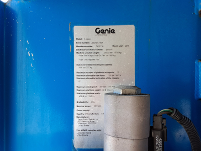 USED 2016 Genie Z-62/40