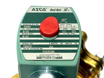 New | in-Stock ASCO HC8316G066 Solenoid Valves Michigan US | Maverick Industrial Sales #1392442