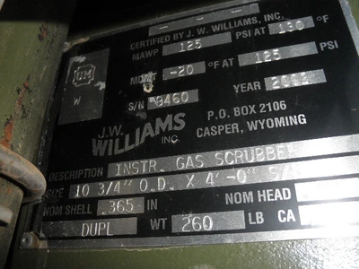USED J.W. WILLIAMS 2002