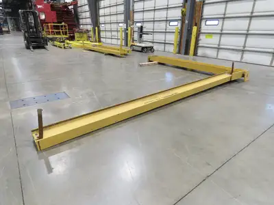 Gorbel 1/2 Ton 1000Lb Full Cantilever Post Jib Crane 15' 2"Span 10'HUB 11' 2"OAH