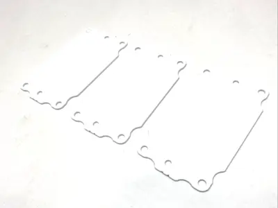 USED SAGINAW CONTROLS FLAT SUBPANEL 5"X3" STEEL BACK PANEL LOT OF 3