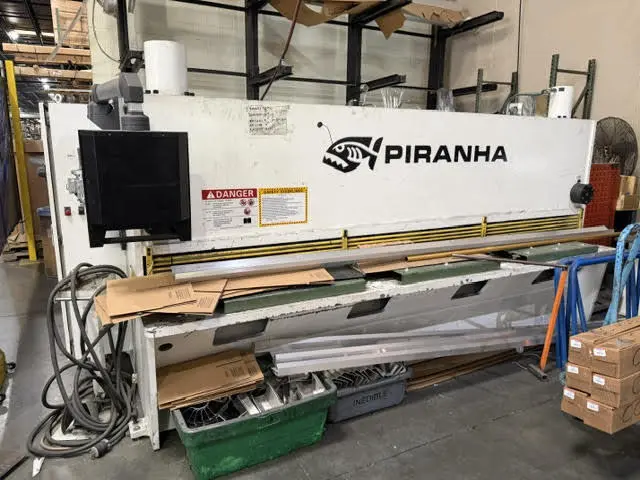 Used 2024 PIRANHA 1/4-10 Power Squaring Shears (Inch) Missouri US | Machinery Resources International #1175003