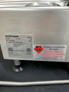 Bizerba GSP H 2016 Manual Deli Slicer Fully Refurbished Tested and Working