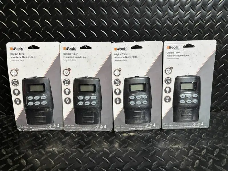 Woods 59430 Outdoor Digital Timer - 4-Pack