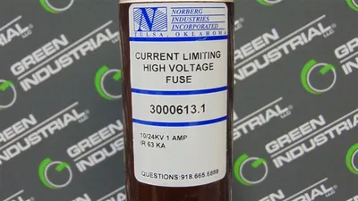 Norberg 3000613.1 Current Limiting High Voltage Fuse 10/24kV 1 Amp New NIB