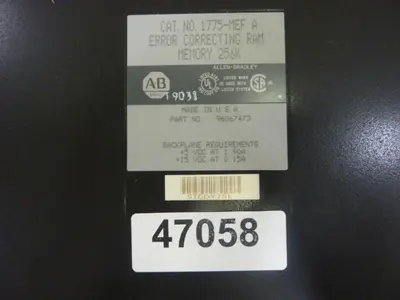 USED ALLEN BRADLEY 1775-MEF SER A