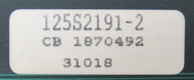USED TAYLOR ELECTRONICS 6004BZ10200B-5036 PROCESSOR BOARD 6004BZ10200B5036