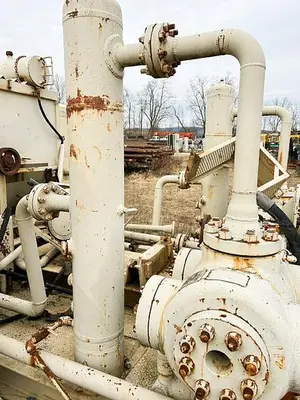Used KNIGHT KOA-2 4-3/4" SINGLE STAGE HORIZONTAL AIR BOOSTER COMPRESSOR High Pressure Air Compressors Pennsylvania US | East West Machinery & Drilling #1417200