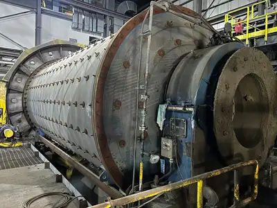 11'-6" X 22' Horizontal Ball Mill w/ 1100 kW WEG Motor