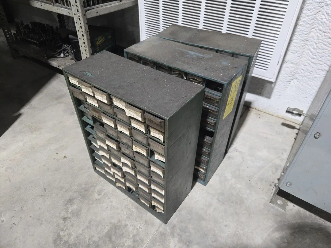 (3) Small Drawers; Mixed Roll Pins
