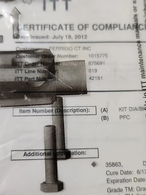NEW ITT 42181