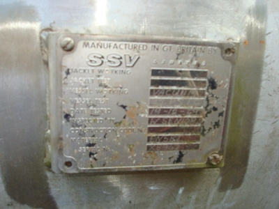 650 L S/S Horiz Pressure Vacuum Vessel