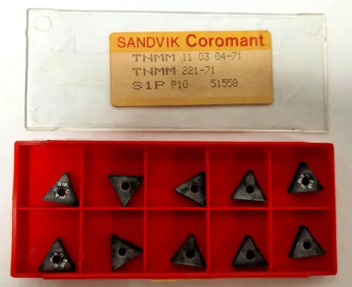 SANDVIK Coromant TNMM 221-71 S1P P10 11 03 04-71 Lathe Mill 10 Carbide Inserts