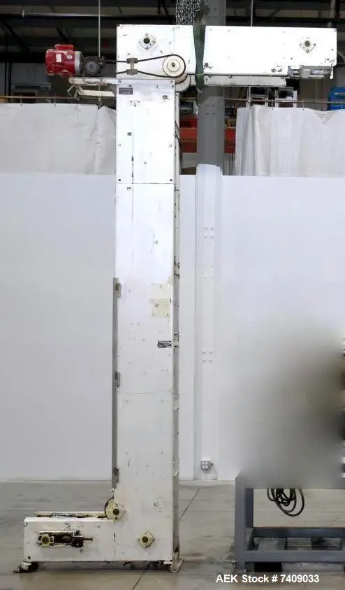 Pre-Owned Frazier Bucket Elevator with 10" x 5.5" Buckets – Formerly Used for Candy & Mints