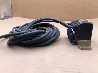 Burkert MICR-VTKL-VI Solenoid Valve Manifold with 3 00120617 Coils 24VDC 8W