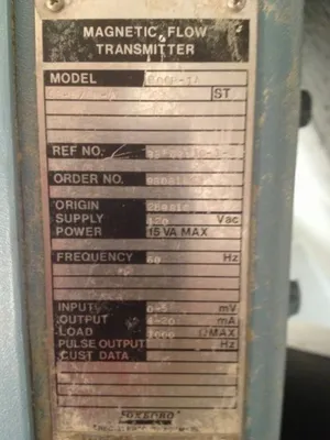 Foxboro Magnetic Flow Transmitter Control