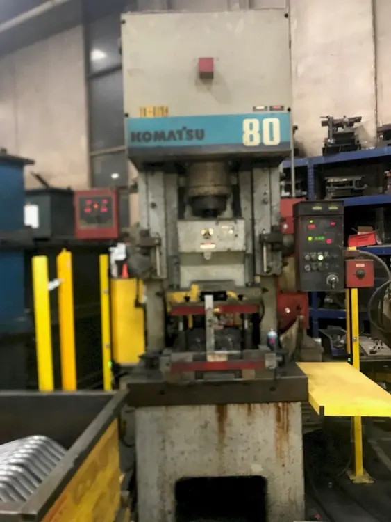 Used 1995 KOMATSU BS80H-VS-3 Gap Frame (OBS) Presses | BLUMBERG MACHINERY COMPANY #398755