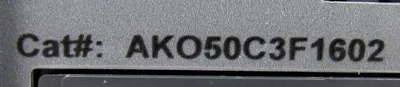 USED GENERAL ELECTRIC AKO50C3F1602 MICROVERSATRIP PLUS UNIT 1600A-1600A