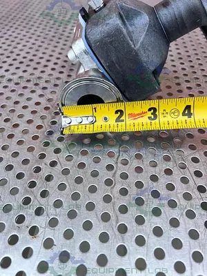 USED ITT PURE FLO 1-316L-RA15MAX-CWP150 DIAPHRAGM VALVE W/ 1" SANITARY FITTING