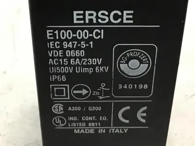 USED ERSCE E100-00-CI