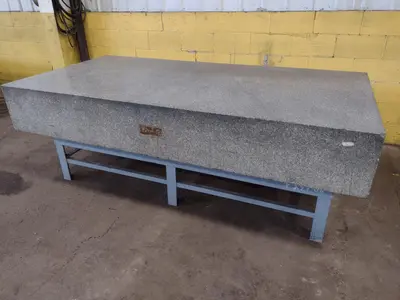 8' X 4' X 14" CHALLENGE PRECISION LAYOUT INSPECTION GRANITE TABLE: STOCK #23786