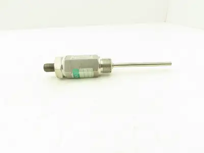 Widerstands Thermometer w Transmitter3-1/4" Probe 4 Pin Connector 0..50C 4..20mA