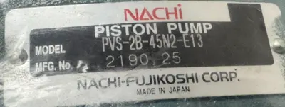 NEW NACHI PVS-2B-45N2-E13 PISTON PUMP PVS2B45N2E13