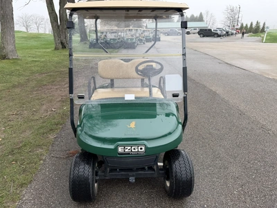 (1) 2014 E-Z-Go golf cart with a Kawasaki gas engine, does not include Club canopy, ball carrier, fo...