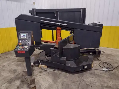 16" X 28" COSEN MODEL #SH-710LDM HORIZONTAL 60° MITERING BAND SAW: STOCK #23643