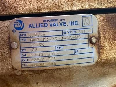 4" Consolidated Safety Relief Valve