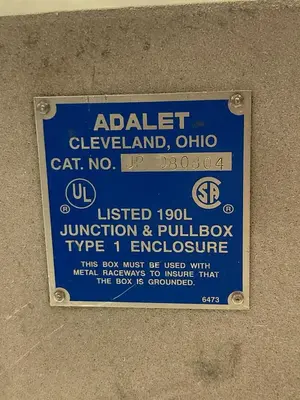 Used ADALET JP-080804 Miscellaneous Equipment (Electrical & Power) Ohio US | Surplus Asset Holdings #1399665