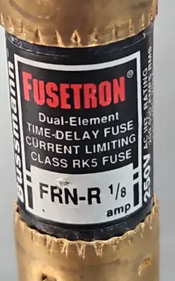 Fusetron FRN-R 1/8 Dual Element Time-Delay Loc4C4
