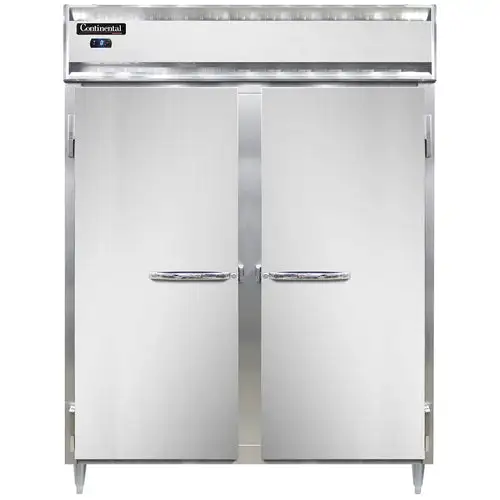 Continental D2FESN 57" Designer Line Two Section Reach In Freezer, (2) Left/right Hinge Solid Doors, 115v