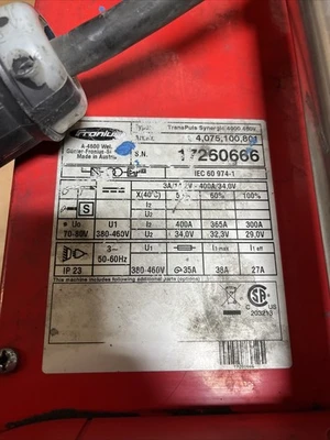 USED Fronius Synergic 4000