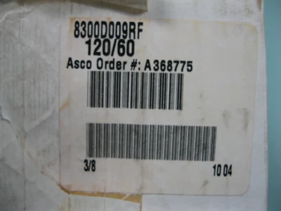 NEW Asco 8300D009RF