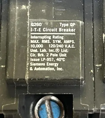 Used ITE Q260 Miscellaneous Equipment (Electrical & Power) Ohio US | Surplus Asset Holdings #1209249