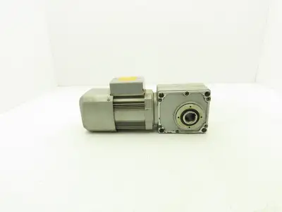 Mitsubishi GM-HY2FB-RH Worm AC Gearmotor Brake 60:1 0.2kW 30rpm Dual 25mm Shaft