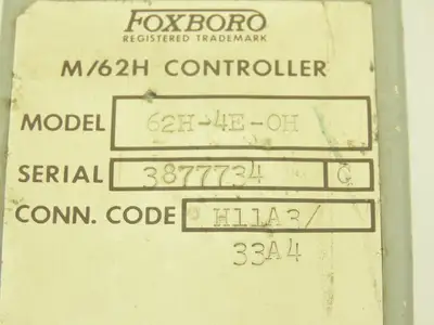 Foxboro H11A3/33A4 62H-4E-OH M/62H HMI Control Station