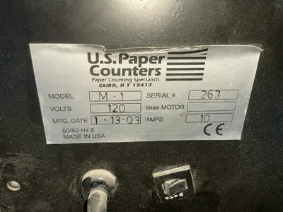Used 2003 U.S. PAPER COUNTERS M1 Sample Tables Ohio US | HGR 24 #1316188