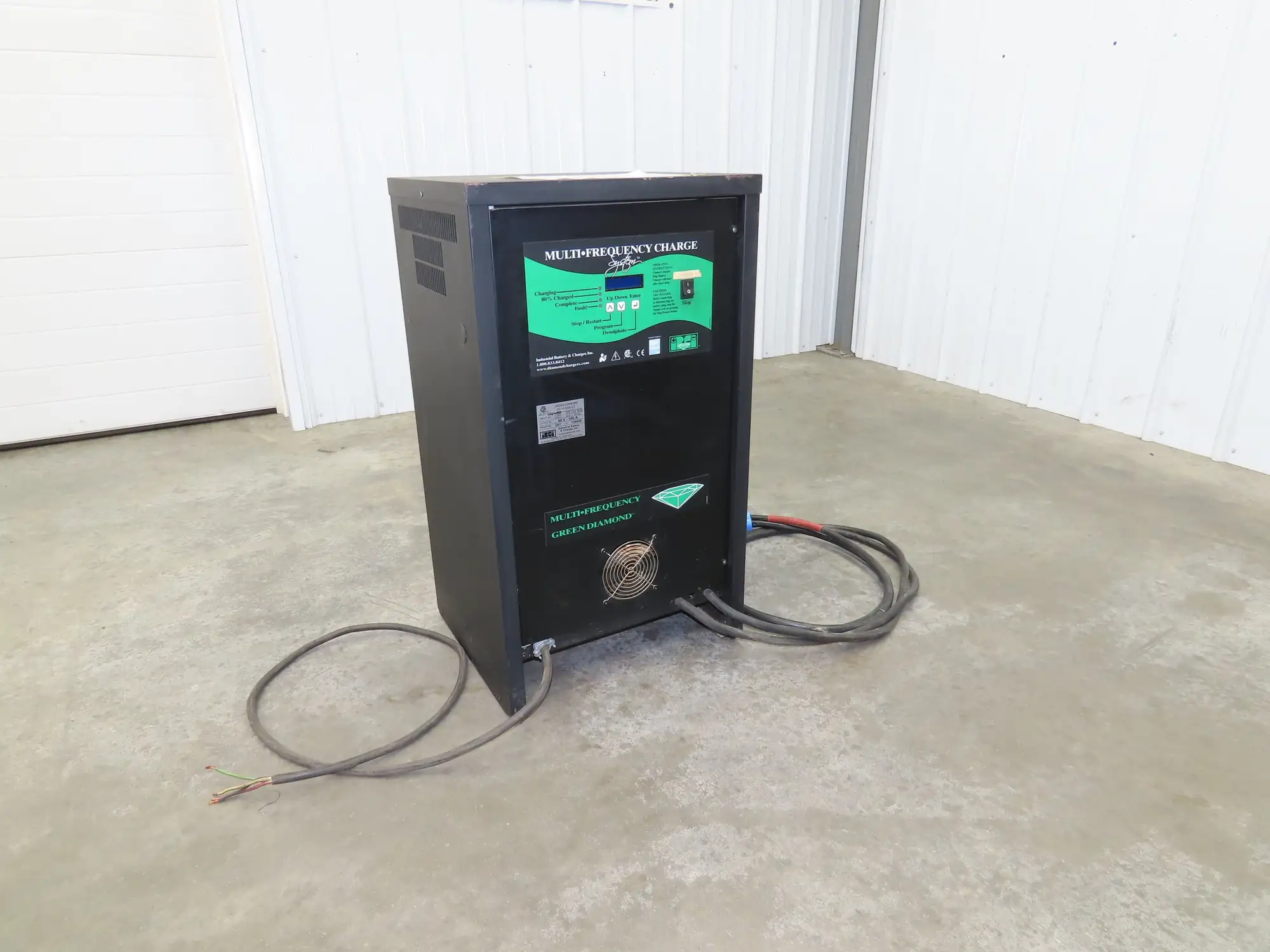 Green Diamond Forklift Battery Charger 48V 180A 925-1000Ah 208/240/480V 3Ph