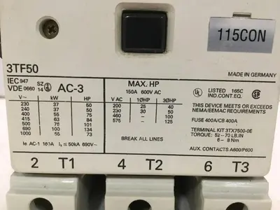 USED SIEMENS 3TF5022-OAK6
