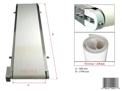 White Flat Belt for Conveyor - Food Grade