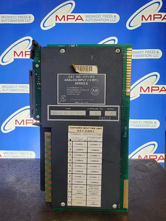 Used ALLEN-BRADLEY 1771-IFC Input / Output Modules | Midwest Press and Automation #577793