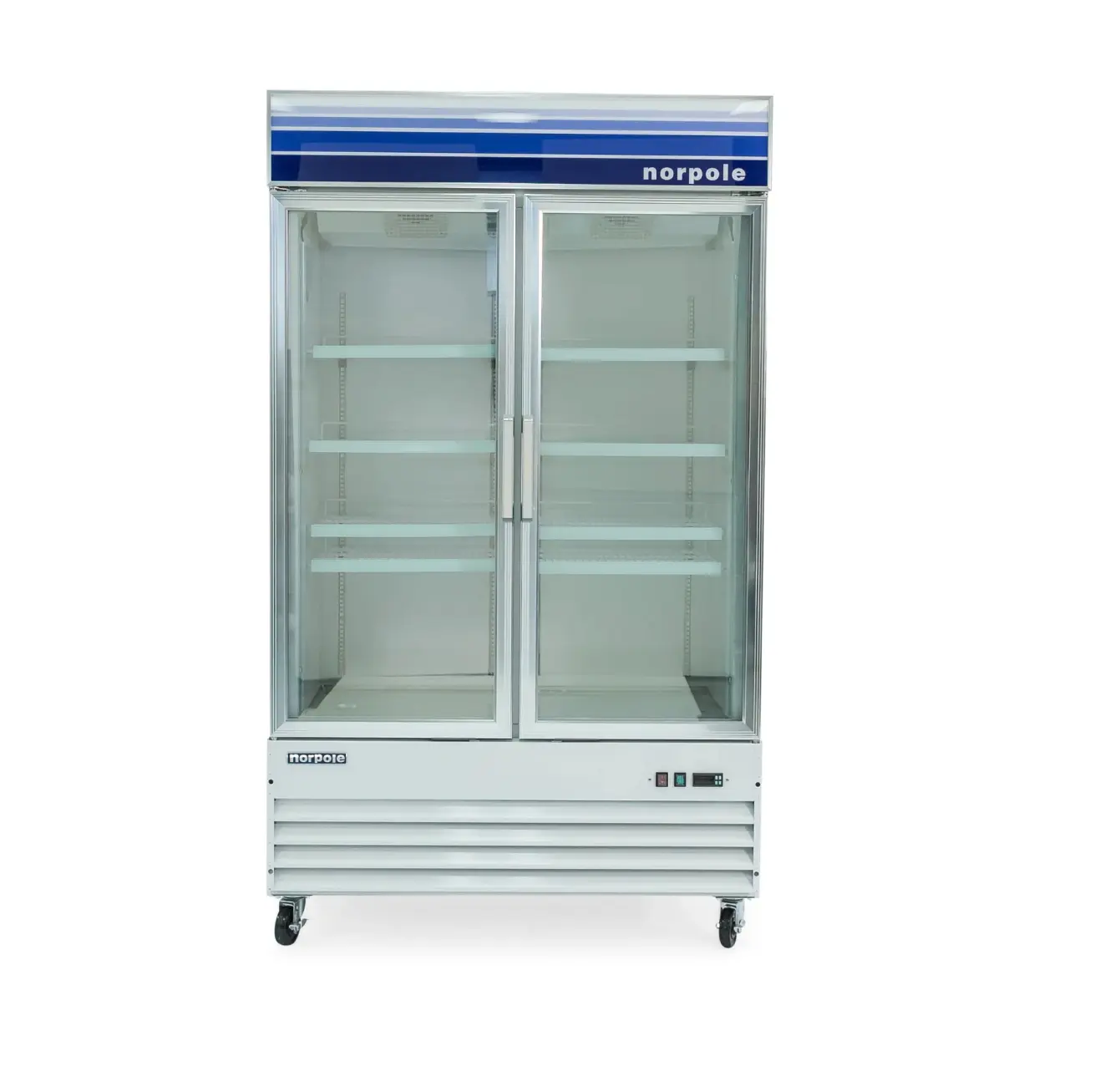 Magic Chef 29 CU. FT. GLASS DOOR REACH-IN COMMERCIAL MERCHANDISER UPRIGHT FREEZER IN WHITE