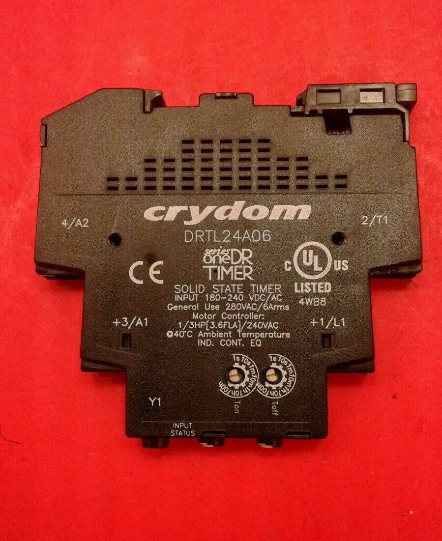 Crydom DRTL24A06 SOLID STATE TIMER , Input 180-240VDC/AC 4A